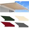 Generic Tenda parasole per esterni, tenda da sole retrattile, 5 x 3 m, beige, resistente ai raggi UV e all'acqua, tessuto per patio, balcone, senza telaio