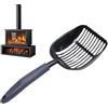 Genérico Setaccio per ceneri per - Strumento PAL per ceneri in ferro resistente con manico ergonomico | Pala per barbecue | Pala per la pulizia della casa portatile | Accessorio per stufa
