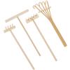 Hariendny Confezione da 4 mini rastrelli da giardino zen da tavolo, mini rastrelli da giardino zen, piccoli rastrelli per aiuole, mini rastrelli per sabbia per la casa, regalo per decorazioni da giardino