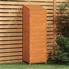 Tidyard Capanno da Giardino in Legno Massello di Abete, Casetta, Casetta per Attrezzi, Capannone per Esterni, 55x52x174,5 cm Marrone