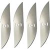 xiaopang 2-10 Pezzi da 150 mm in Metallo for Lame di Ricambio for Tosaerba, Accessori for Agricoltura e bonifica di Terreni incolti(4PCS Blade)