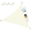 Sol Royal Tenda a Vela Impermeabile 3,6x3,6x3,6 m SolVision PS9 - Tenda da Giardino Sole per Esterno - Telo Ombreggiante Parasole Protezione Anti Raggi UV Crema - Triangolare 360x360x360 cm