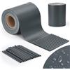 jarolift PVC Strisce Frangivista per Recinzione, Impermeabile, Frangivento, Incluse 25 Clip di Fissaggio, Rotolo 40 m x 19 cm, Antracite