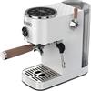 HiBREW H13 Macchina da caffè semiautomatica, Sistema a doppia caldaia, Touchscreen, 20 Bar di pressione - Bianco