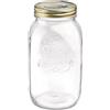Bormioli Rocco Bormioli 359920-MQ1, BARATTOLO con Coperchio, Trasparente, 1.5l