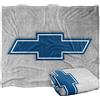 Trevco Chevrolet Simple Vintage Bowtie Coperta super morbida al tatto setoso - 152 x 127 cm