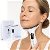 bergxperten Massaggiatore Viso EMS Antirughe 45°C - Riduce Doppio Mento, Rassoda Collo e Mandibola - Per Donna, Uomo, Viaggio, Routine Anti-Età