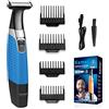 KEMEI Rasoio elettrico, rasoio da uomo, impermeabile, per la toelettatura della barba, senza fili, ricaricabile tramite USB, per la rimozione dei capelli, per sopracciglia, barba e viso, per uomini e donne,