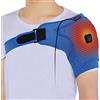 Brrnoo Tutore per Spalla Riscaldato, Supporto per Spalla Regolabile Elettrico Portatile, Fascia Elastica per Compressione, Sollievo Dal Dolore per Lussazione Articolare, Cuscino Riscaldante Muscolare per Spa