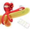Generico Anello vibrante per il pene, vibratore clitorideo con 9 modalità di vibrazione e 9 modalità di leccamento della lingua, stimolatore del punto G e del clitoride (Rosso)