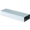 La Ventilazione Tubo 120x60 mm lunghezza 1 ml per Aerazione Canalizzata Cappa Cucina in Pvc Colore Bianco