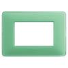 BTicino AM4803CVC Placca, Te Verde, 3 Moduli