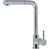 Elleci MIKTRPCR - Rubinetto per lavello da cucina, Monocomando, Doccetta Estraibile, Cromo