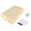 HOME ZEN HOUSEHOLD LINEN ZANZARIERA MAGICA MOSQUITO CON CALAMITA 140X240 PER BALCONE PORTA FINESTRA BUCHI PICCOLI (Beige)