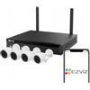 EZVIZ Kit videosorveglianza NVR IP Wi-Fi 8 canali + 4 videocamere IP Wi-Fi 4MP - Ezviz HKX5SH3CP
