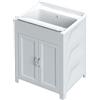 Mongardi Kit lavatoio in resina antiacido, 60 x 50 cm, colore: Bianco