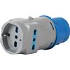 VB Electric Adattatore industriale 2P+T 16A / 2x2P+T 10/16A bipasso + schuko Vb Electric VB-73100