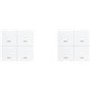 Eoslcusmvl 2X Tuya ZigBee Smart Scene Switch 4 Gang Smart Switch 12 Scene Switch il Controller A Pulsante Supporta L'Assistente Domestico