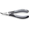 KNIPEX Pinza speciale per elettronica ESD con cerniera passante pulita a specchio con impugnature multicomponente 145 mm, 35 82 145 ESD