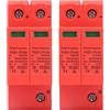 OVAQUIXI Protezione Fotovoltaico 40KA 2P, Arrestatore Sovratensione DC 1000V 750V 500V per Impianto Solare con Guscio PC 2 Pezzi