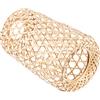 FOMIYES Paralume Sospensione Intrecciato Bambù, Lampadario Artigianale Per Casa, Hotel E Ristoranti, Facile Da Installare, Adatto a Vari Stili Di Arredamento, 18x11x11cm