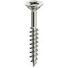 Mustad 1205383 Viti Panel-Vit Parzialmente Filettata Chrometing Testa Piana, 4 x 35 mm, 500 Pezzi