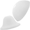 Hemobllo Paralume in Plastica 2 Pezzi Struttura Stabile e Design Moderno, Copertura Versatile per Lampade da Corridoio e Centri Commerciali, Colore Bianco Raffinato