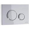 SCHWAB PLACCA VELA DOPPIO SCARICO CROMO PER CASSETTA WC SERIE 199