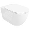 LAVITA Sinto - WC sospeso con abbassamento automatico e cerniere in metallo, colore: bianco lucido
