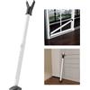 Keplrend Barra di sicurezza per porta, resistente, barra di sicurezza per porte scorrevoli, regolabili, fermaporta di sicurezza per patio, finestra, porta d'ingresso, appartamento, casa, camera d'albergo