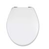 vetrine in rete Vetrineinrete® Copriwater universale in legno MDF tavoletta da bagno wc con cerniere in acciaio resistente 44 X 37.5 cm (Bianco) B61