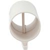 WheatThrive Valvola di controllo del volume dell'aria, valvola a farfalla manuale rotonda in PVC, valvola di ritegno in plastica ABS per sistema di ventilazione controllo del flusso d'aria (100 mm)