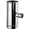 Brico Kit - Raccordo a T 90° derivazione 80 mm mono parete acciaio inox - Diametro: 150mm