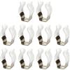 Manillefu 10 clip a molla in acciaio inox per organizzare scope, spazzole e strumenti (25 mm)