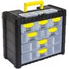 Prosperplast Alte Utensili CDF07009 Cassettiera Portaminuterie, 7 Cassetti, Nero