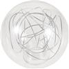 HOMSFOU Paralume in Vetro a Globo 120mm Copri Paralume Trasparente per Lampada a Sospensione in Vetro Piccolo per Illuminazione Casa Ufficio Bar