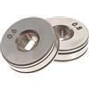 PRETYZOOM Rullo Alimentatore Filo per Saldatrice Mig 0,6/0,8 Mm Set 2 Pezzi Scanalatura Zigrinata Superficie Liscia Compatibile Attrezzatura Saldatura Professionale