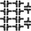 Kisangel Connettori per Scarpiere 20 Pezzi in Plastica Nera 11mm per Scaffalature Modulari Angolari a 90° Kit per Organizzazione Fai da Te