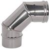 SIP CURVA A GOMITO ACCIAIO CHIUSA 90° PER CANNA FUMARIA ACCIAIO INOX D° 120 CAMINI