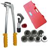 TFCFL Set di tubi flessibili manuale da 10 - 28 mm, pinza per tubi con 7 testine di espansione