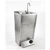 Express Water Silver, Lavandino Lavabo Lavello, Portatile Autonomo Trasportabile, con Serbatoio d'Acqua, in Acciaio Inox, con Comando a Pedale, Certificato per ASL, per Negozi e Studi Medici