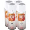 FEI FAN Smalto Spray Acrilico Per Alte Temperature, Resistente Fino a 800°C, ALLUMINIO 400ml (4 Bombolette)