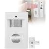 Niiyen Sensore di benvenuto, 16 Music Ir Motion Sensore indipendente Store Home,con staffa girevole, rilevamento a infrarossi completamente automatico per Protezione Casa