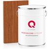 Q-COVER Impregnante Colorato per Legno 2 in 1 Noce chiaro 5L Protezione UV Idrorepellente per Interno ed Esterno