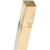 Suinga Palo quadrato in legno 80x7x7 cm | Tutor senza punta in legno di pino | Palo per recinzioni, giardino e piante