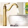 PWQBABJWL Rubinetto for lavabo in ottone Rubinetto for lavabo da bagno Rubinetto for acqua calda e fredda Rubinetto for lavabo classico girevole a 360 gradi con maniglia singola(SLT004L)