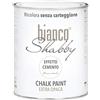 bianco Shabby Chalk Paint EFFETTO CEMENTO Extra Opaca per Mobili e Pareti Colore Bianco Naturale (1 Litro)