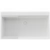 PRIMAGRAN Lavello Angolare Tutto Bianco 88x50cm, Lavandino in Granito a 1 vasca + Set di accessori, Lavabo da Cucina Incasso al Mobile 90cm - Oslo 90 Top S689
