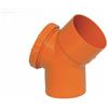 Generico Curva 45° con tappo per ispezione in pvc - Diametro 100 (con tappo Ø100)