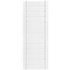 DecoMeister Porte a Lamelle Chiuse in Legno 294x766 mm Confezione da 1 - Porta Pino Massiccio - Anta per Armadio a Persiana Cieca - Frontali Mobili e Antine per Guardaroba - Preverniciato Bianco